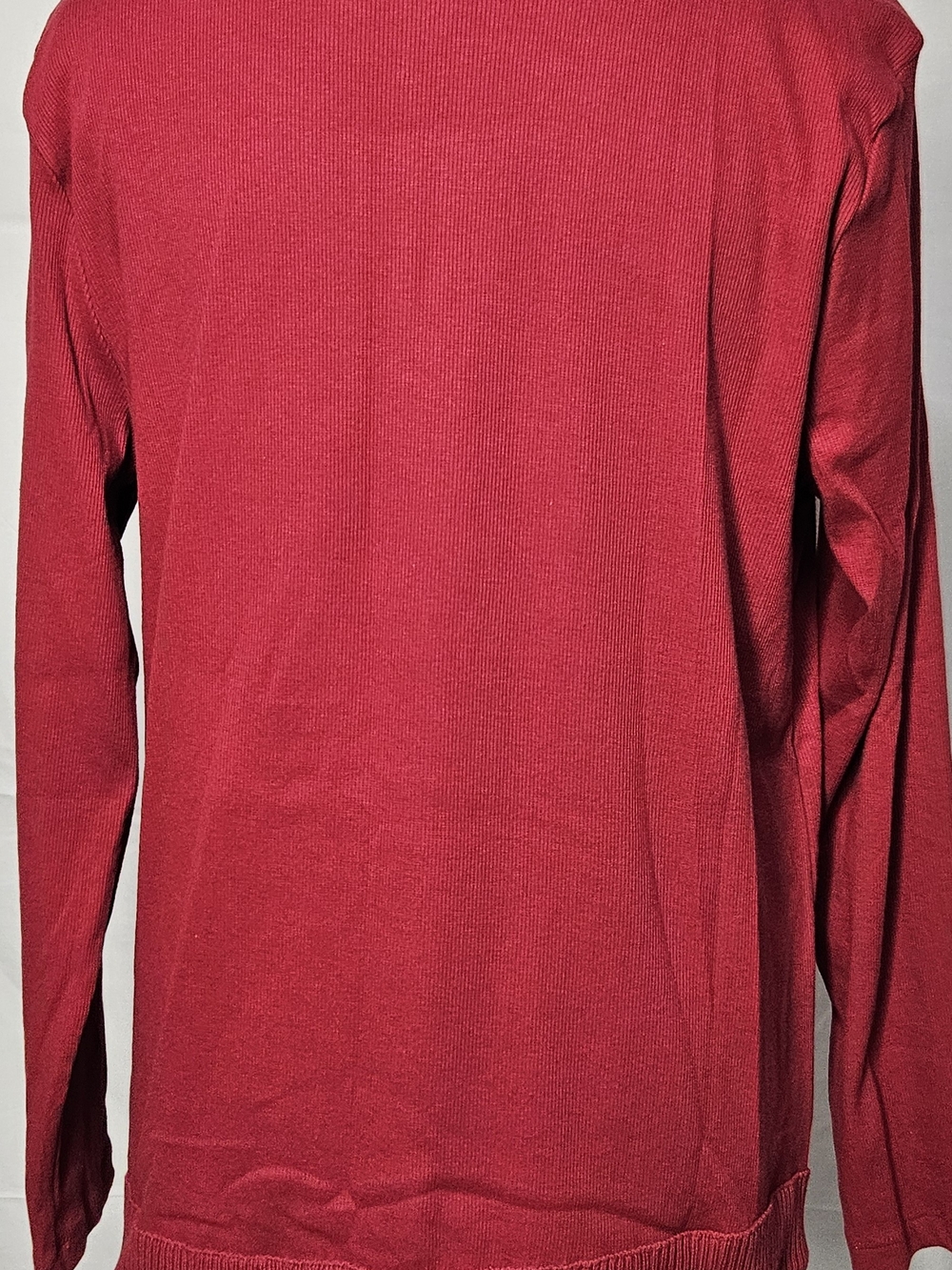 Rafaella Bright Raspberry Ribbed Long Sleeve Top - Picture 4 of 6